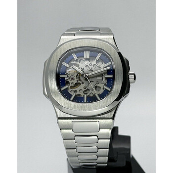 Custom Seiko Mod • Blue Skeleton Nautilus • 40mm